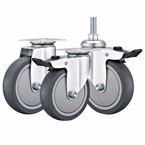 3" 4" 5" rodízio giratório de rodízio fenólico leve para serviço médio