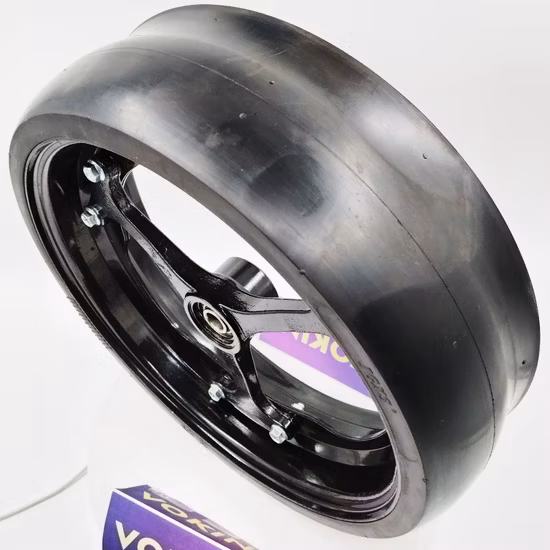 Roda branca de nylon e aço com profundidade de 4,5