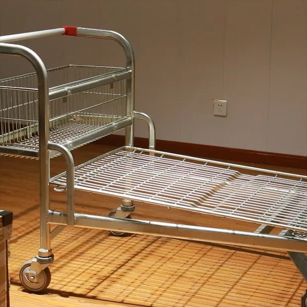 Carrinho plano manual de carga pesada de cinco rodas para armazéns