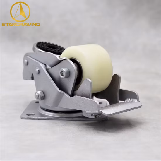 Pés ajustáveis ​​de plástico Pés de náilon Pés niveladores para máquina, Fixar rodízio